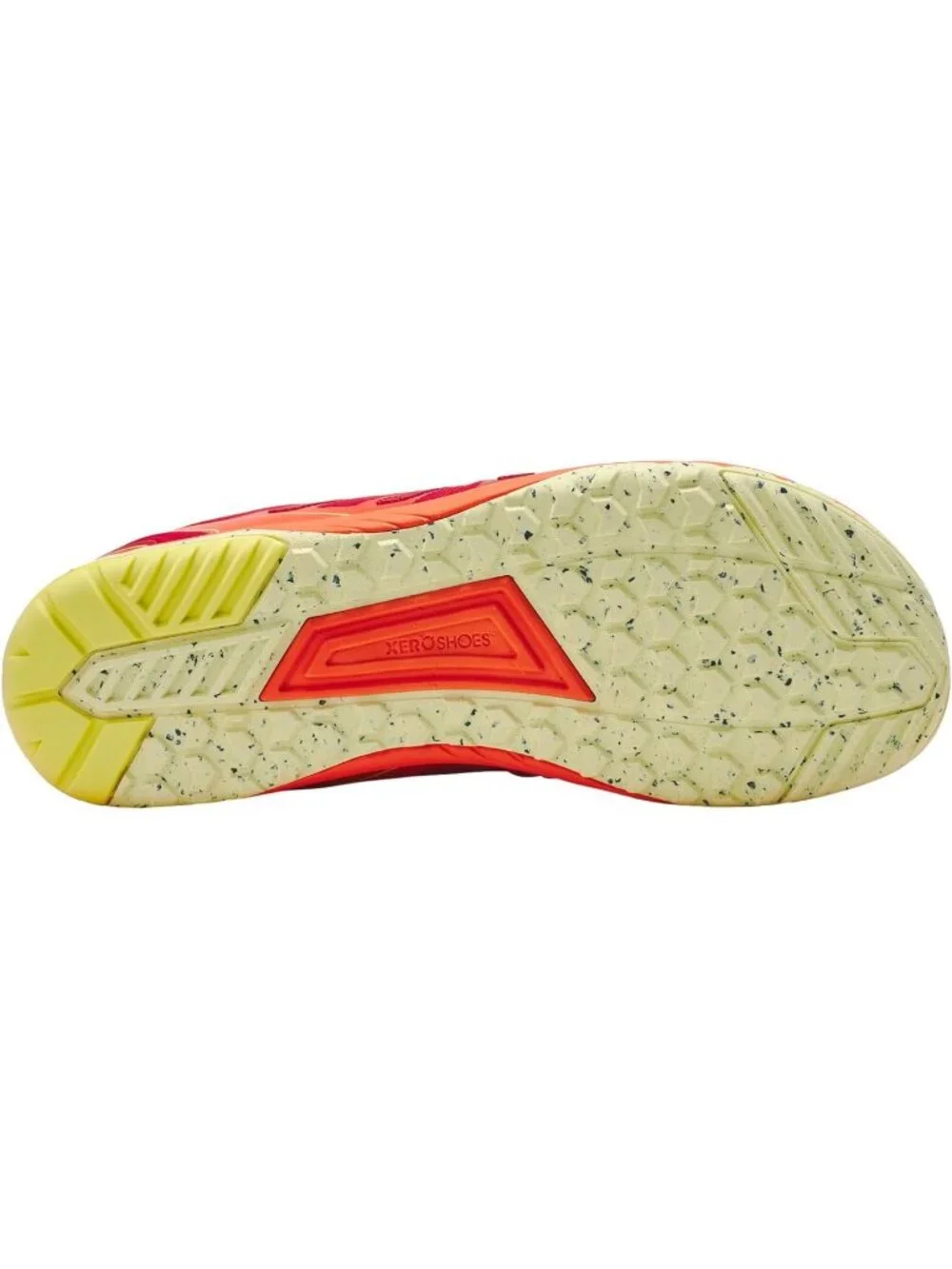 Xero Men's Red Rubber Lightweight Lace Up Running Comfortable Athletic Shoes
